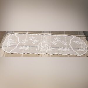 Heritage Lace Silent Night Table Runner, Good Condition, 14x50” Approx